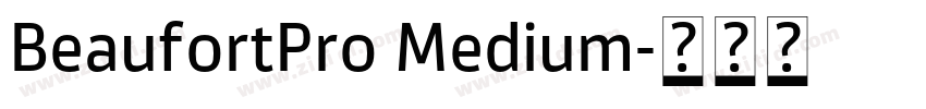 BeaufortPro Medium字体转换